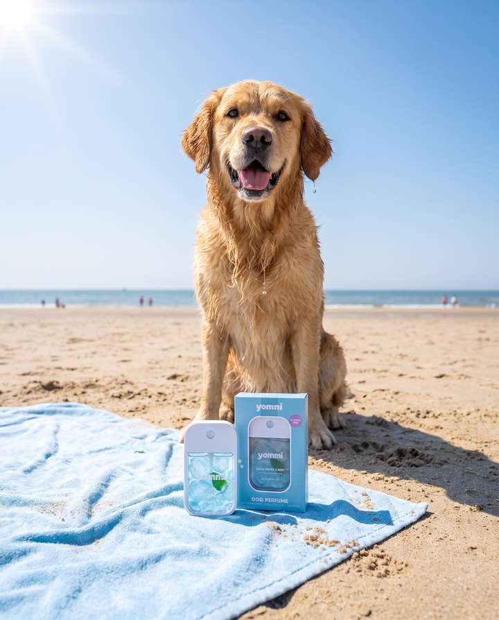 Yommi hondenparfum Cool Water & Mint – sfeerbeeld