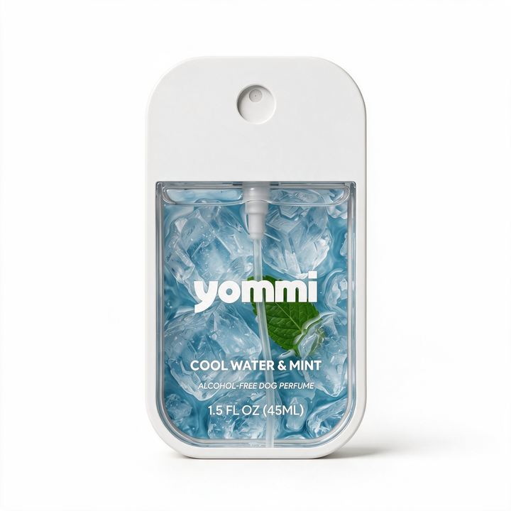 Yommi hondenparfum Cool Water & Mint 45 ml – alcoholvrije parfum-mist voor honden