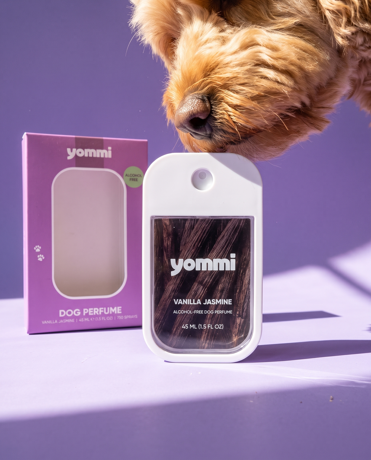 Yommi hondenparfum Vanilla Jasmine – sfeerbeeld
