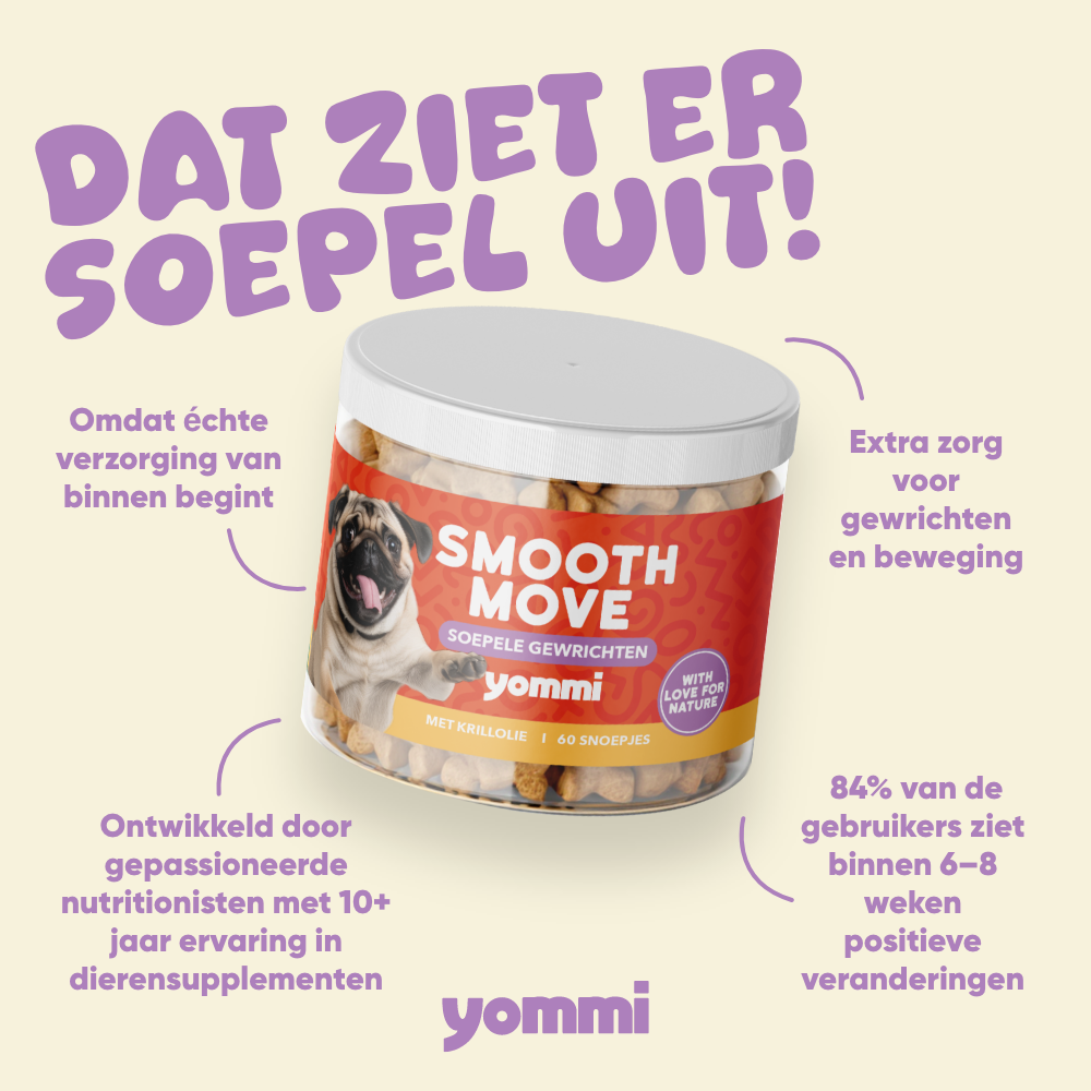 Yommi Smooth Move gewrichtssupplement voor honden – foto 3